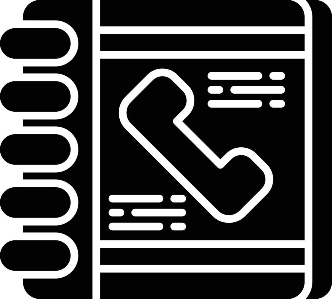 design de ícone criativo de lista telefônica vetor
