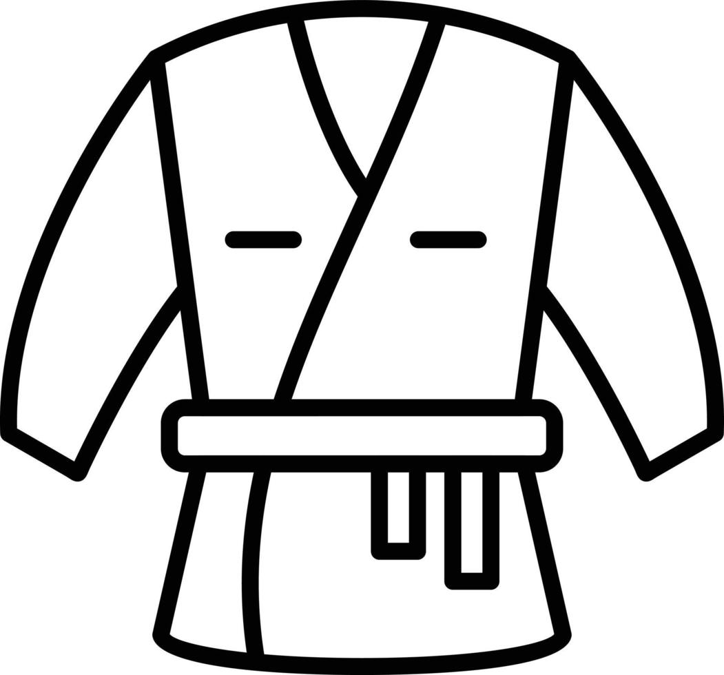design de ícone criativo de quimono vetor