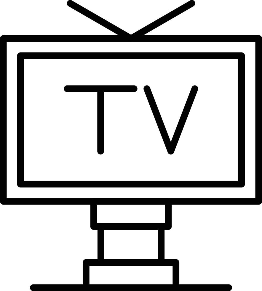 design de ícone criativo de tv vetor