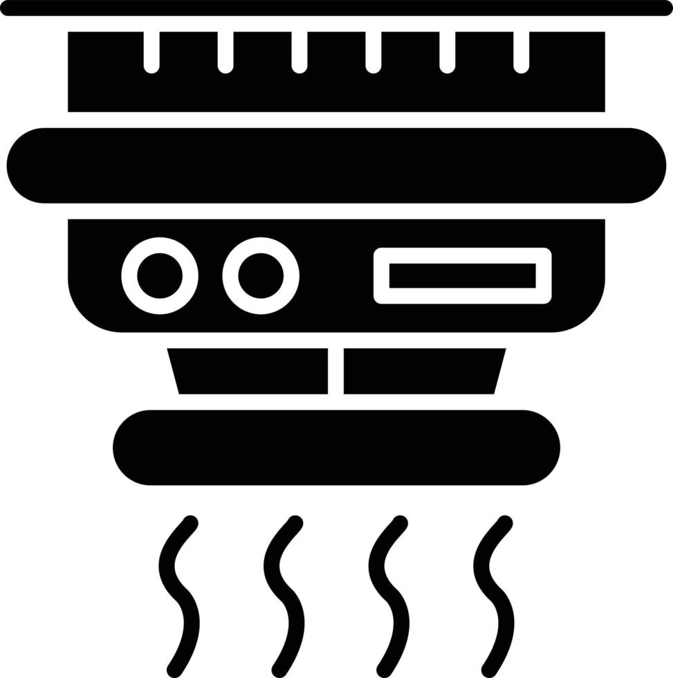design de ícone criativo de detector de fumaça vetor