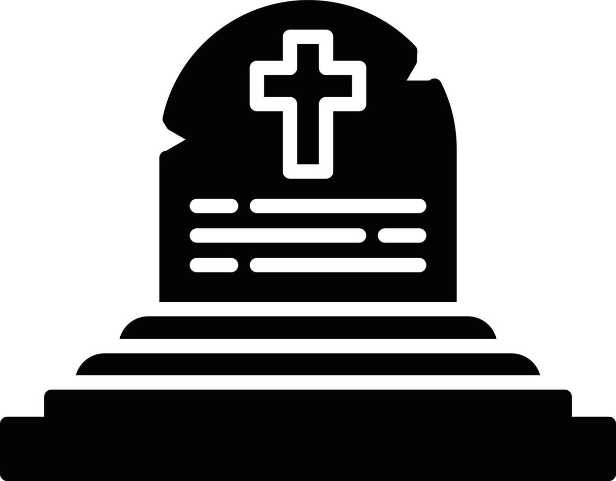 design de ícone criativo de túmulo vetor