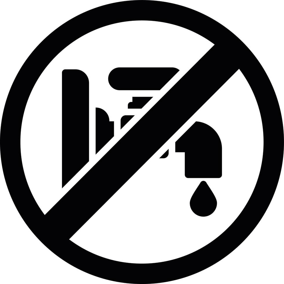 não desperdice água design de ícone criativo vetor