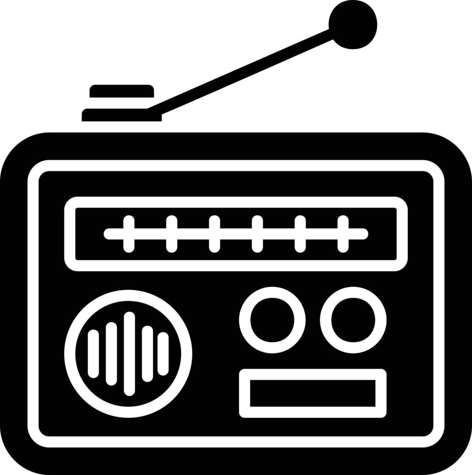 design de ícone criativo de rádio vetor