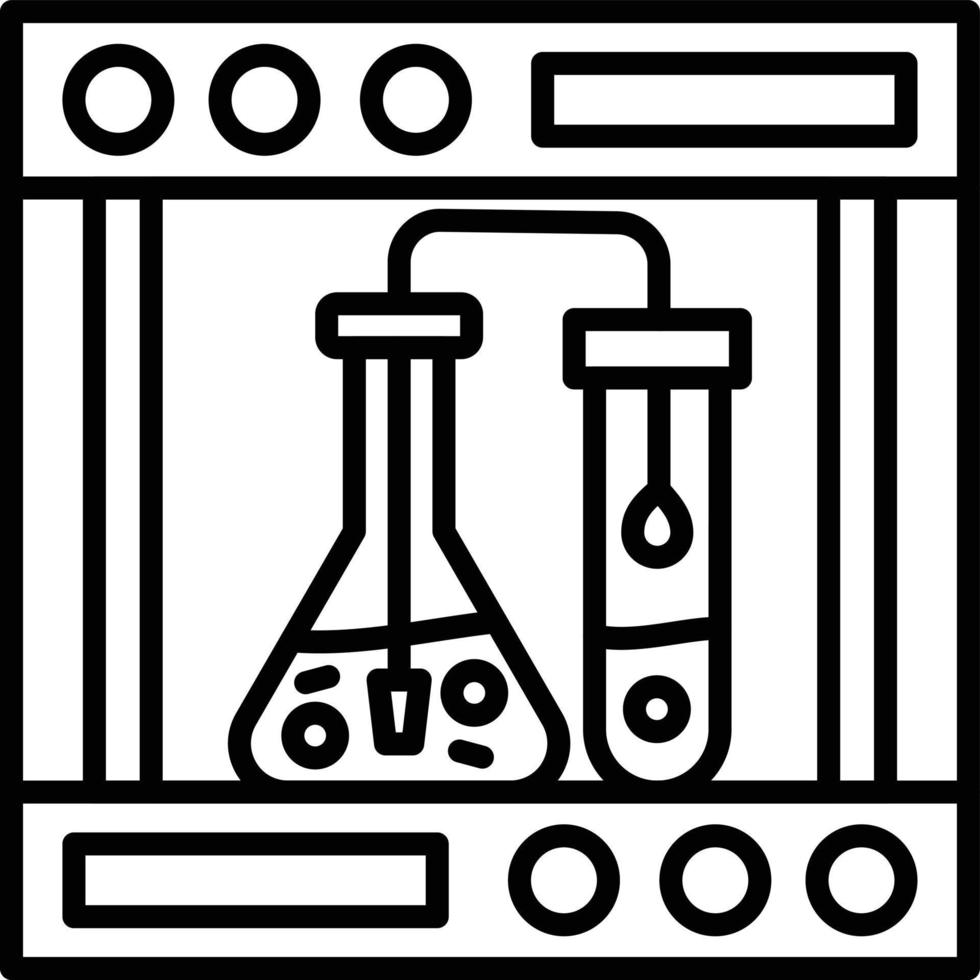 design de ícone criativo de química vetor