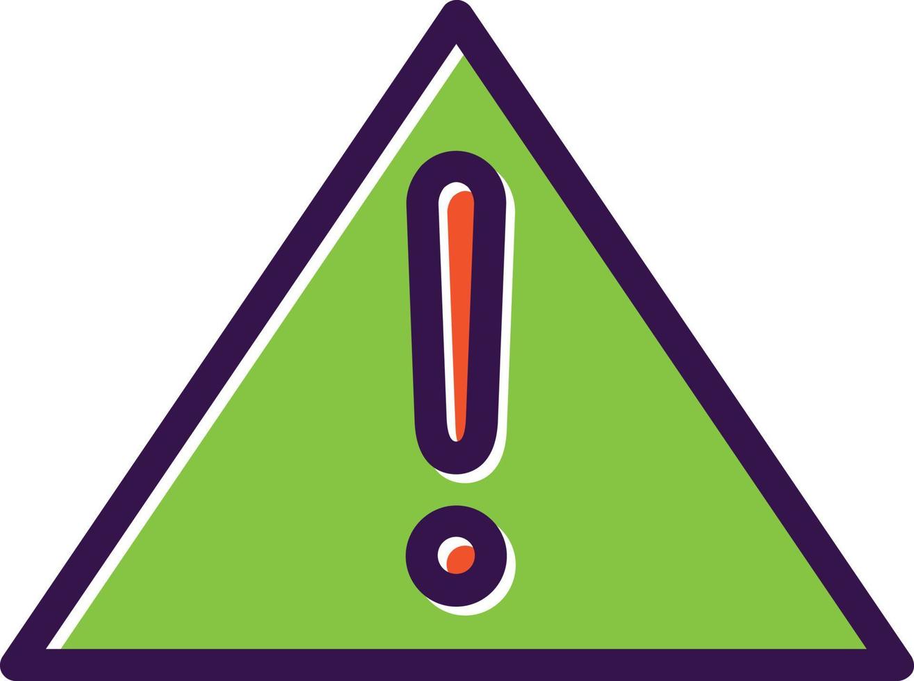 design de ícone de vetor de triângulo de exclamação