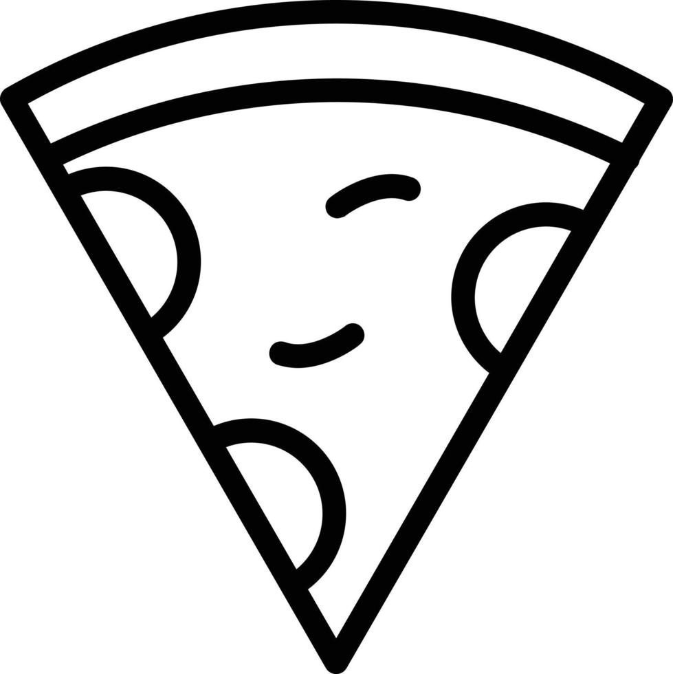 design de ícone de vetor de fatia de pizza