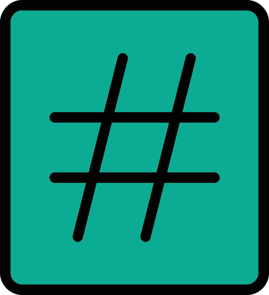 design de ícone de vetor de hashtag