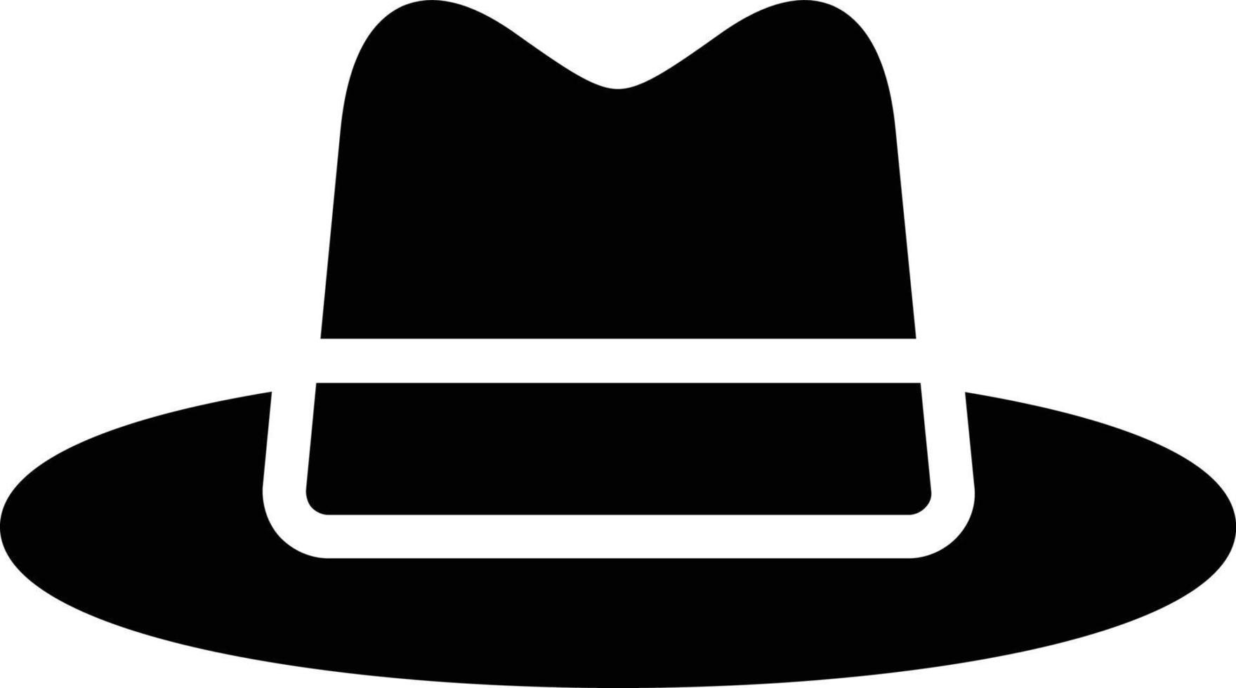 design de ícone de vetor lateral de chapéu de cowboy