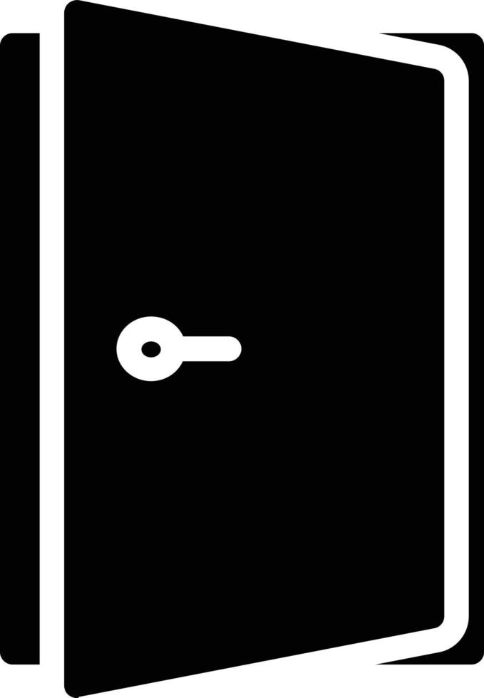design de ícone de vetor de porta aberta