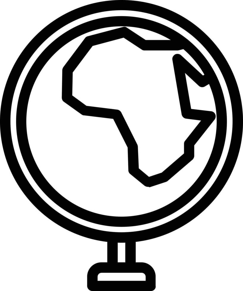 design de ícone do vetor globo África