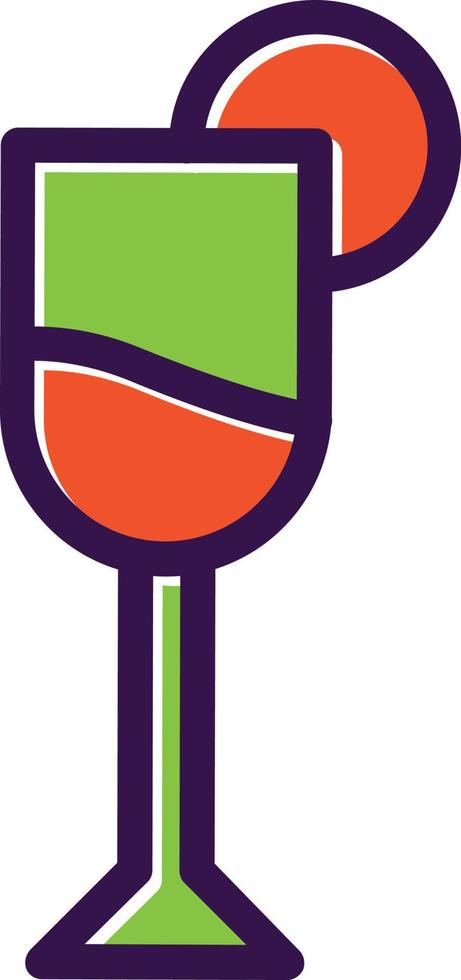 design de ícone de vetor de vidro martini