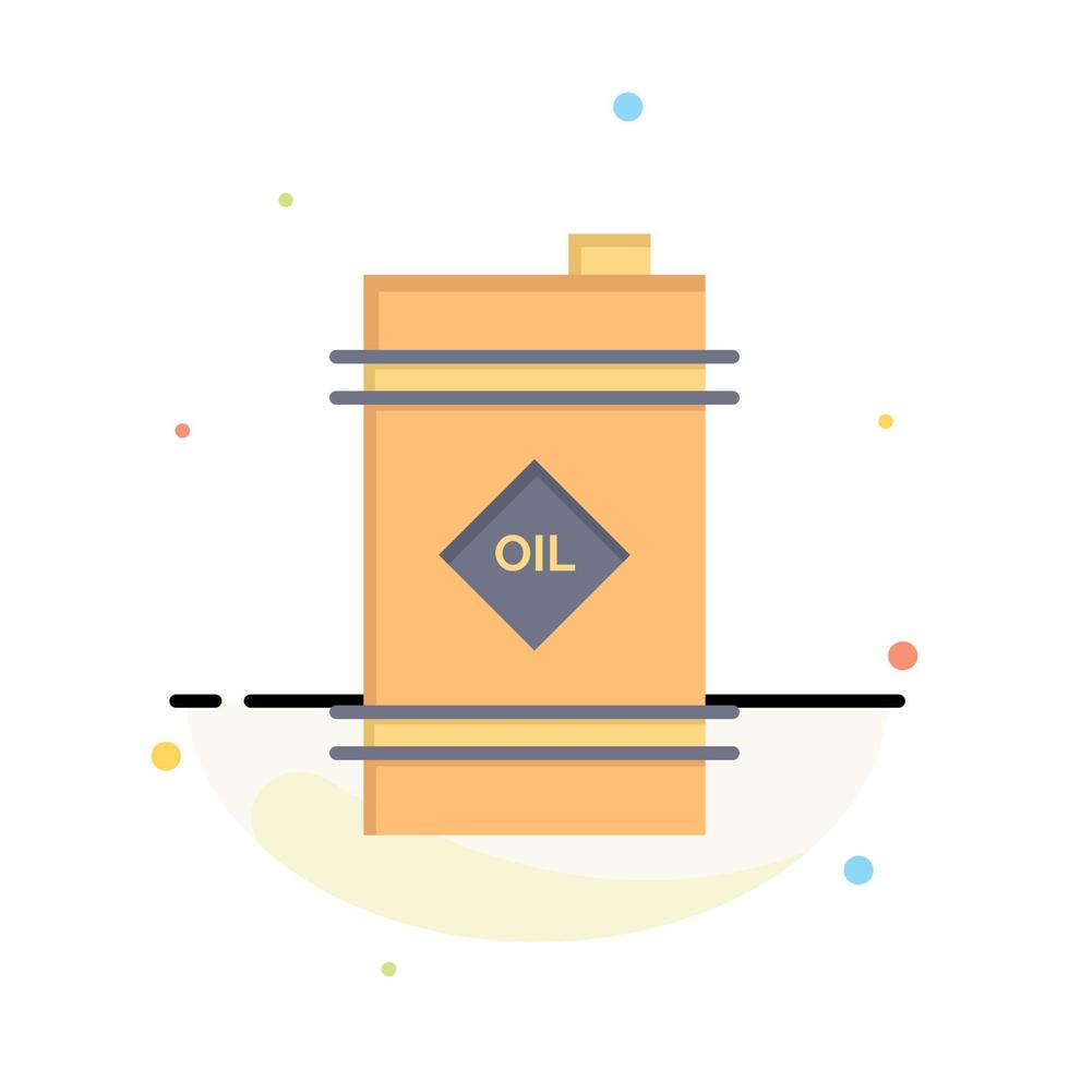 barril de petróleo barril de petróleo modelo de logotipo de negócios tóxico cor plana vetor