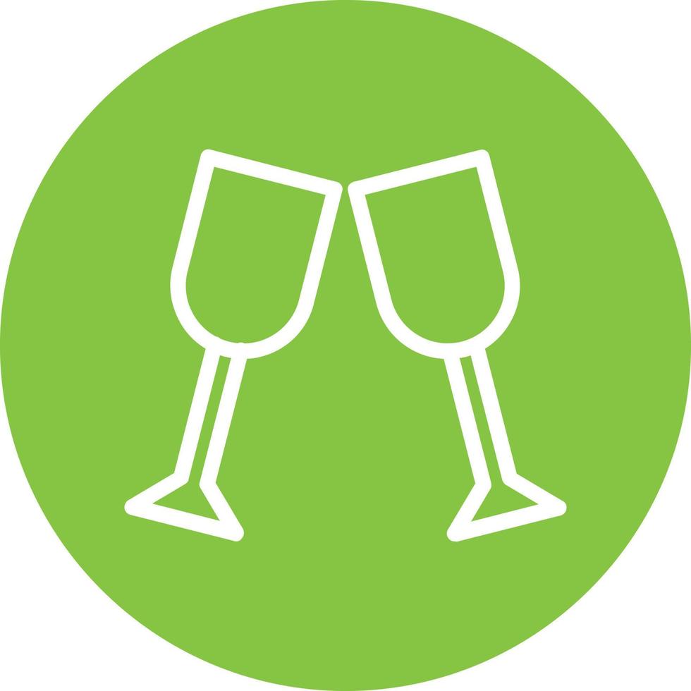 design de ícone de vetor de brindes de vidro