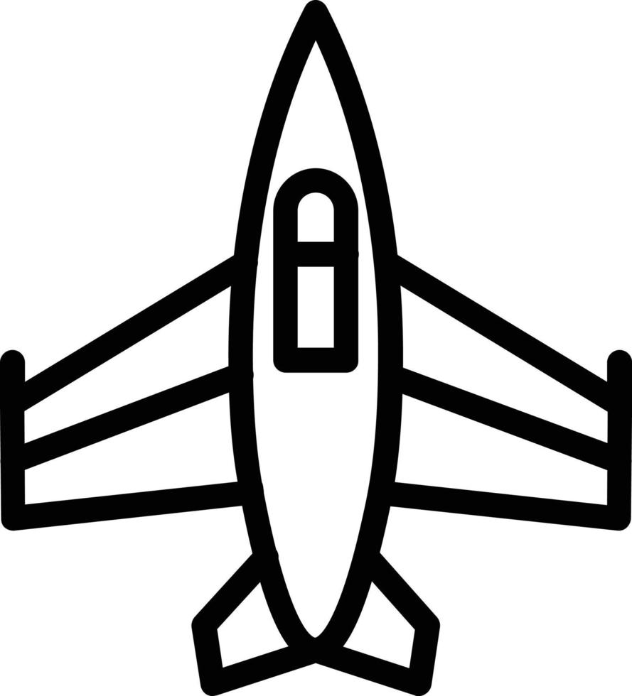 design de ícone de vetor de jato de combate