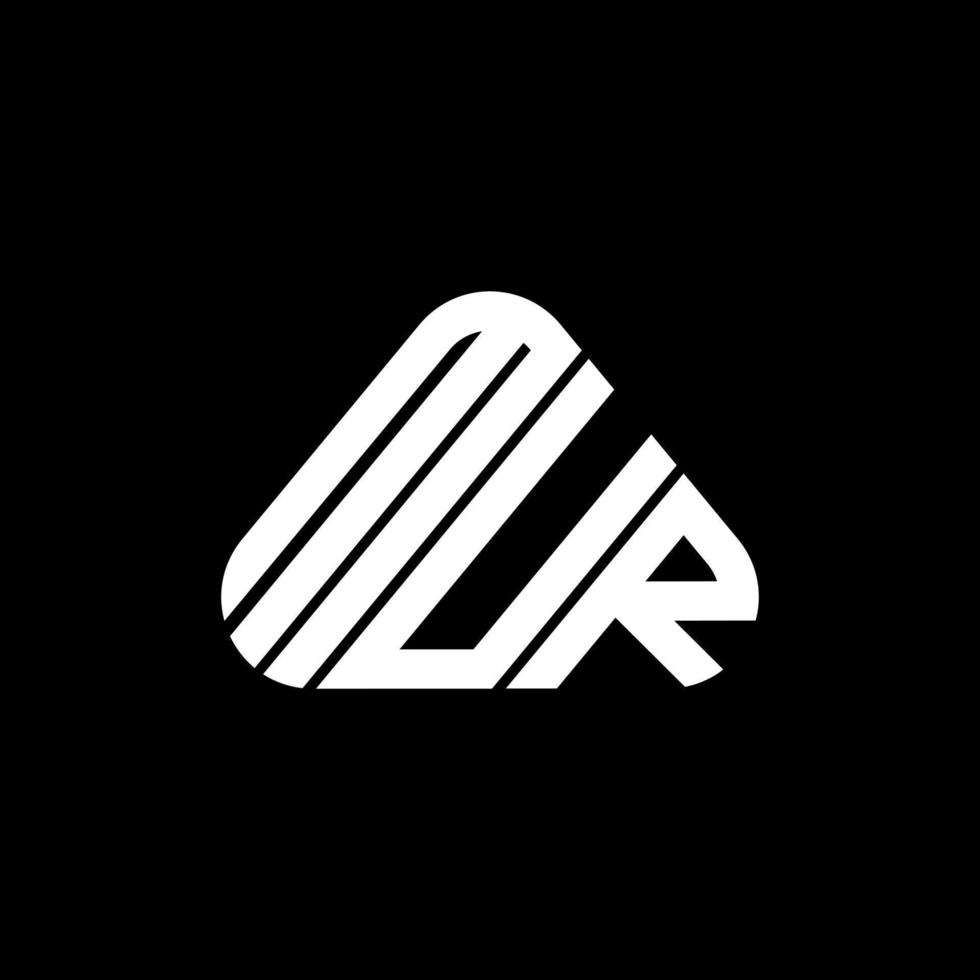design criativo do logotipo da letra mur com gráfico vetorial, logotipo simples e moderno mur. vetor