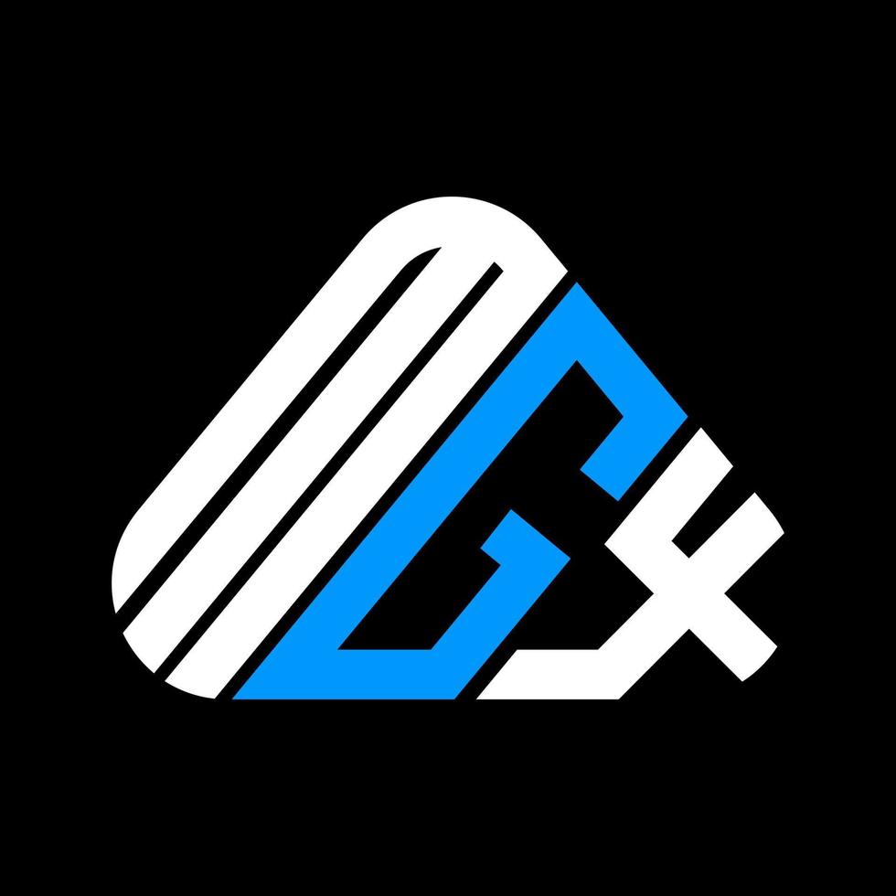 design criativo do logotipo da carta mgx com gráfico vetorial, logotipo simples e moderno da mgx. vetor
