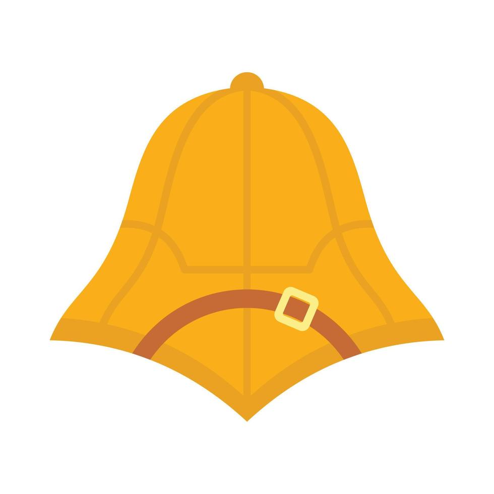 ícone de chapéu de caçador de safári vetor plano isolado