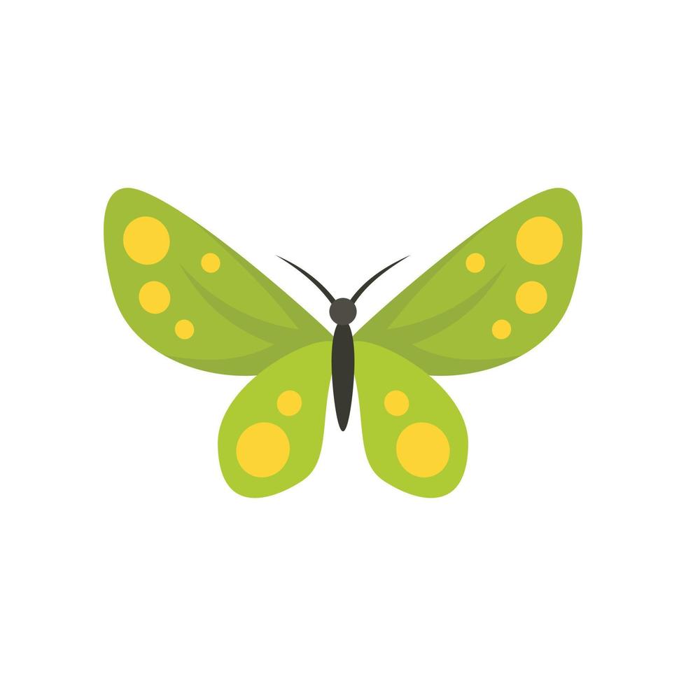 vetor plano isolado de ícone de borboleta de planta