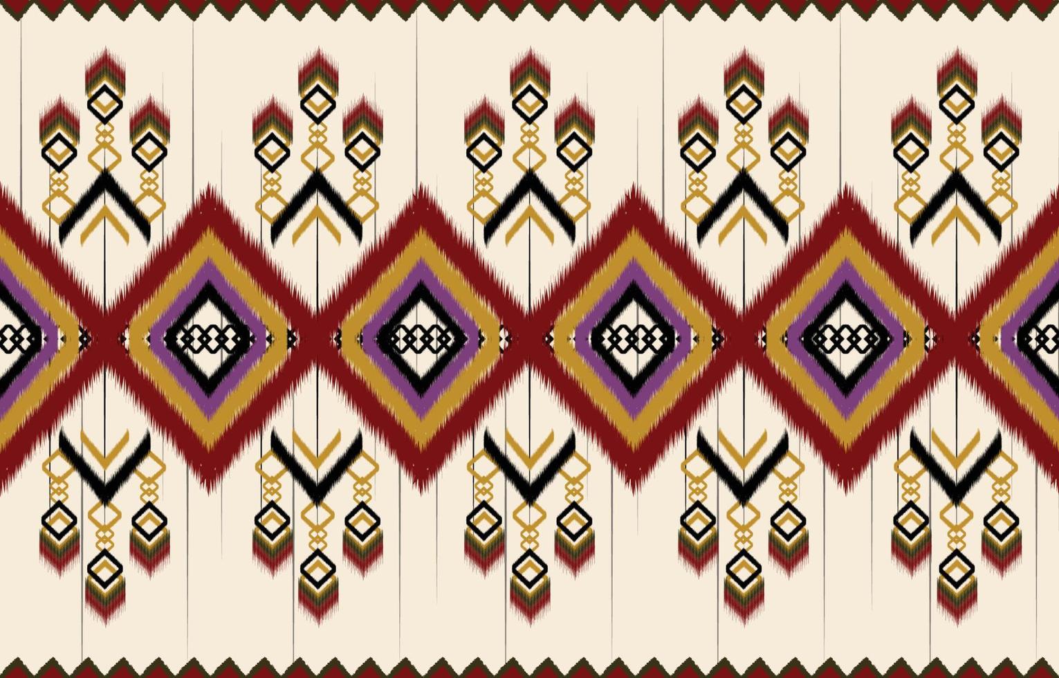 padrão ikat design.eethnic ikat padrão oriental afro-americano mexicano asteca motivo têxtil e vetor boêmio. design para plano de fundo, papel de parede, impressão de tapete, tecido, padrão batik .vector ikat.