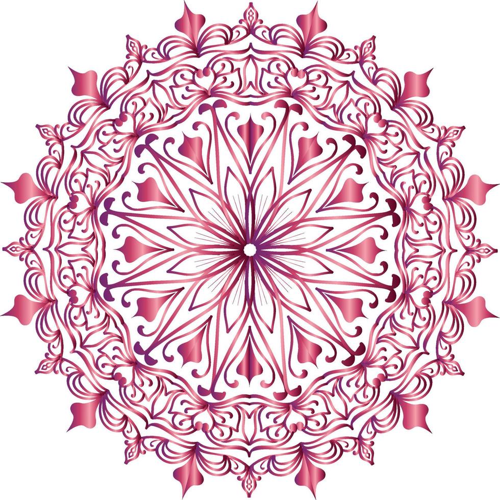 fundo de design de mandala floral de luxo vetor