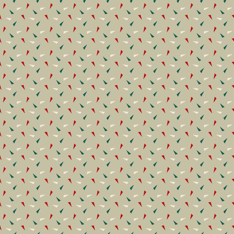 conjunto de padrões ou texturas vetoriais triangulares, triângulo verde e vermelho sobre fundo bege, papel digital sem costura para área de trabalho de fundo, papel de parede do telefone, imprimível em tecido, embrulho vetor