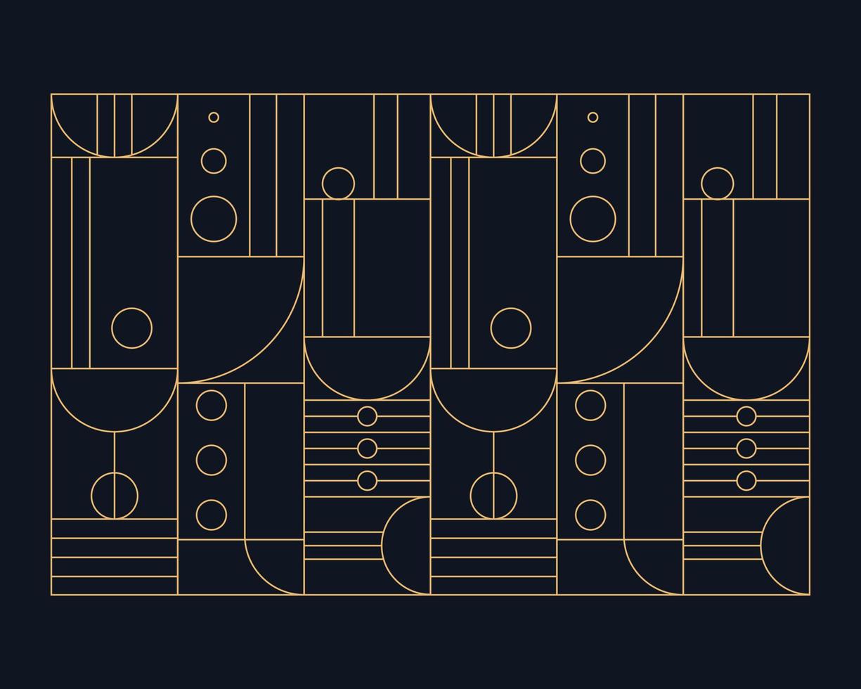 art déco geométrico moderno. vetor abstrato geométrico. ilustração vetorial.