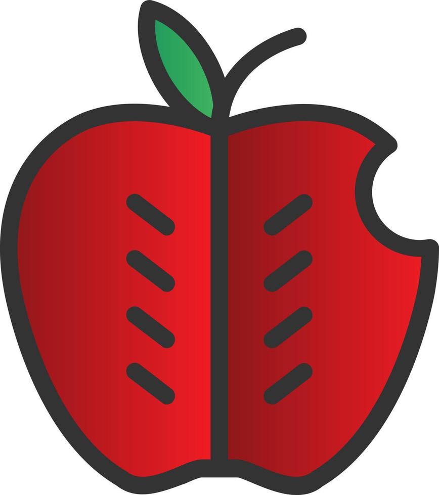 design de ícone de vetor alternativo de maçã