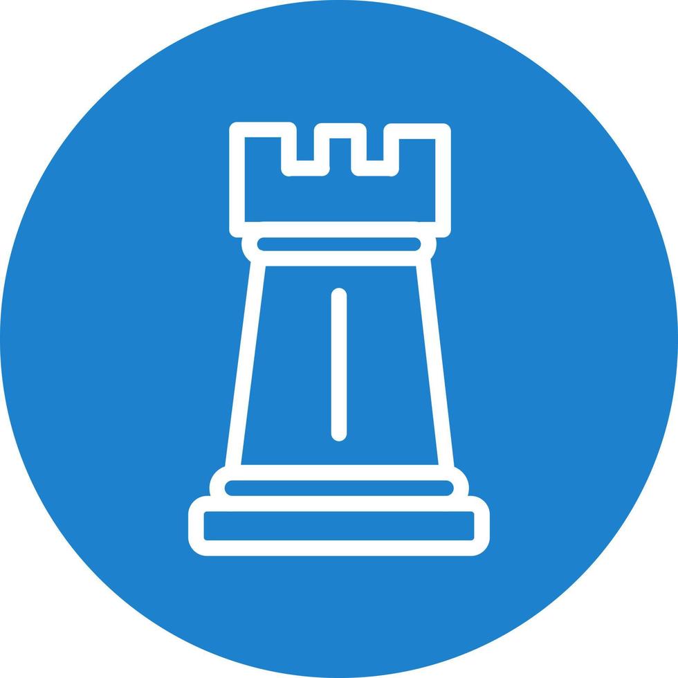 design de ícone de vetor de torre de xadrez