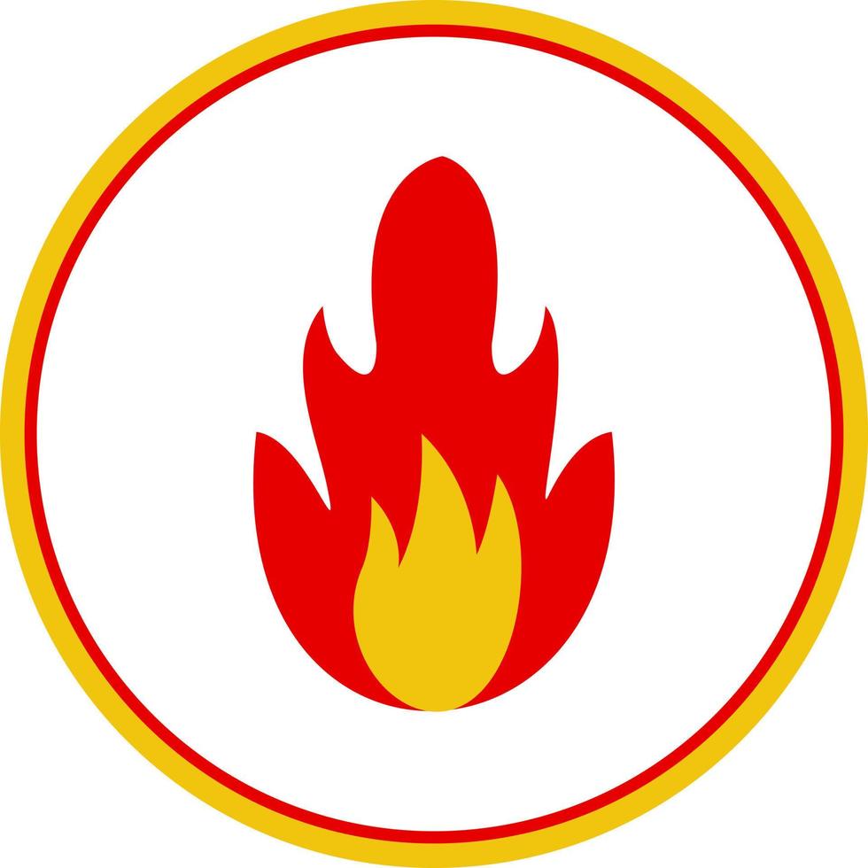 design de ícone de vetor de queimadura