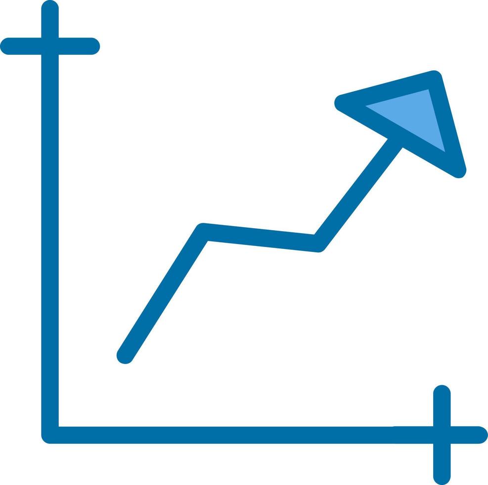 design de ícone de vetor de linha de gráfico