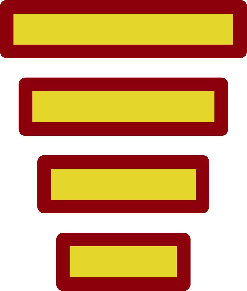 design de ícone de vetor de gráfico de funil