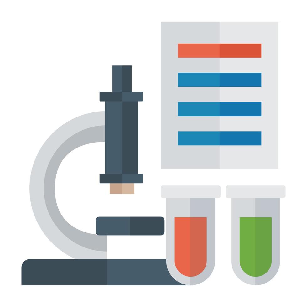 teste de laboratório da moda vetor