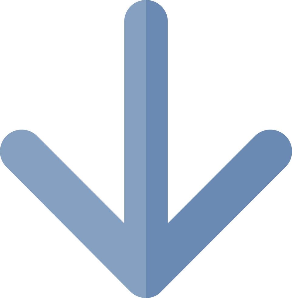 design de ícone vetorial de seta para baixo vetor