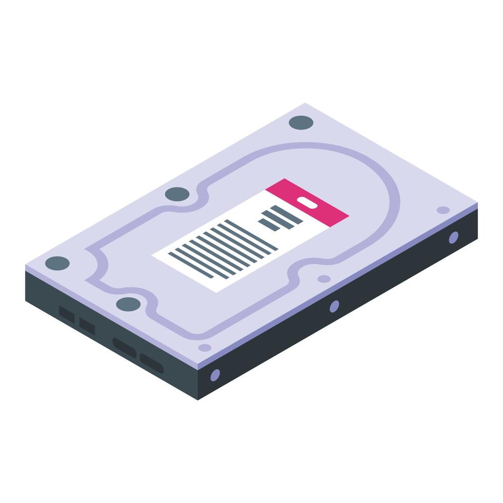 vetor isométrico de ícone de disco de computador. cartão SD