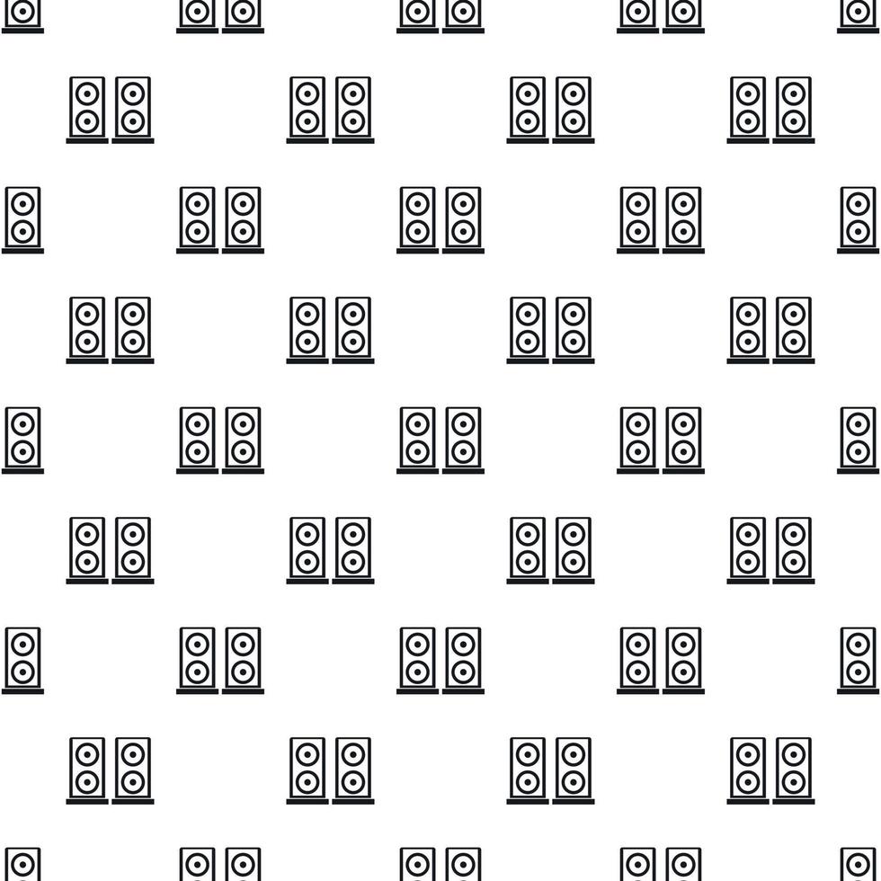 padrão de dois alto-falantes de áudio, estilo simples vetor