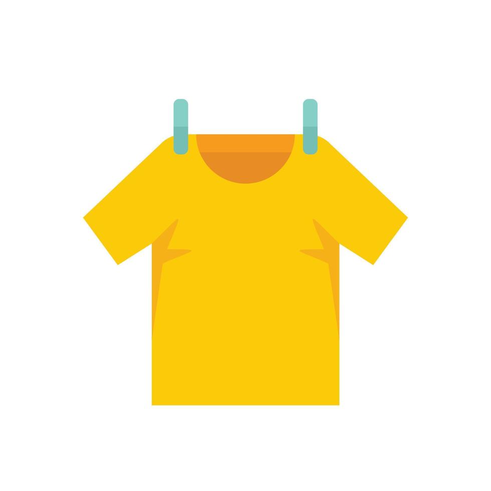 vetor plano isolado do ícone da camiseta do secador
