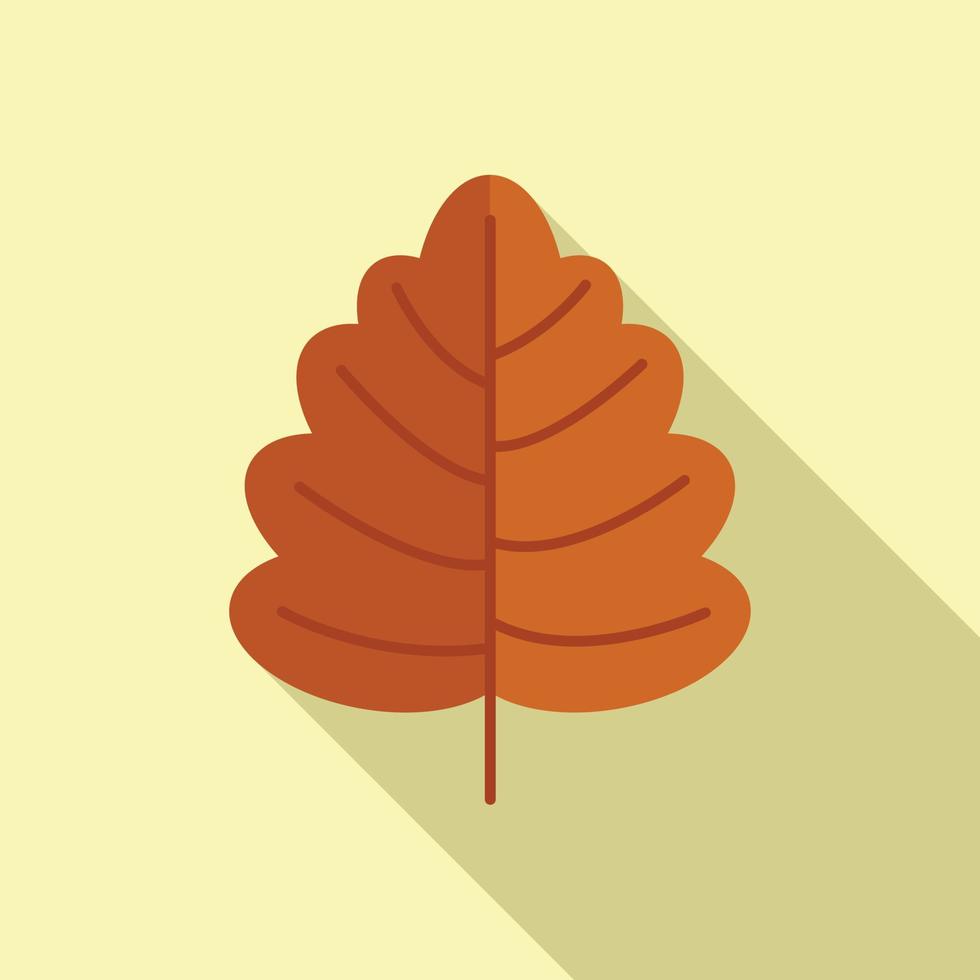 vetor plano de ícone de folhas de outono. folha de outono