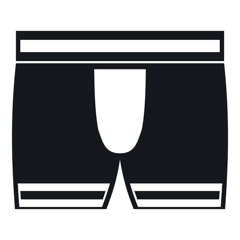 ícone de cueca boxer de homem, estilo simples vetor