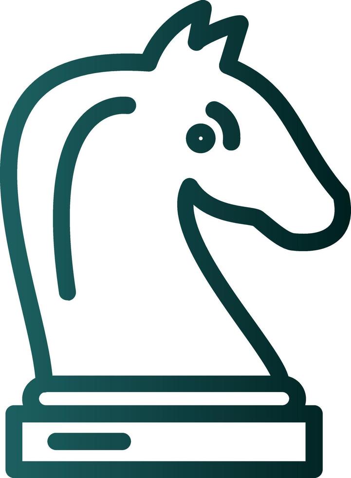 design de ícone de vetor de cavaleiro de xadrez