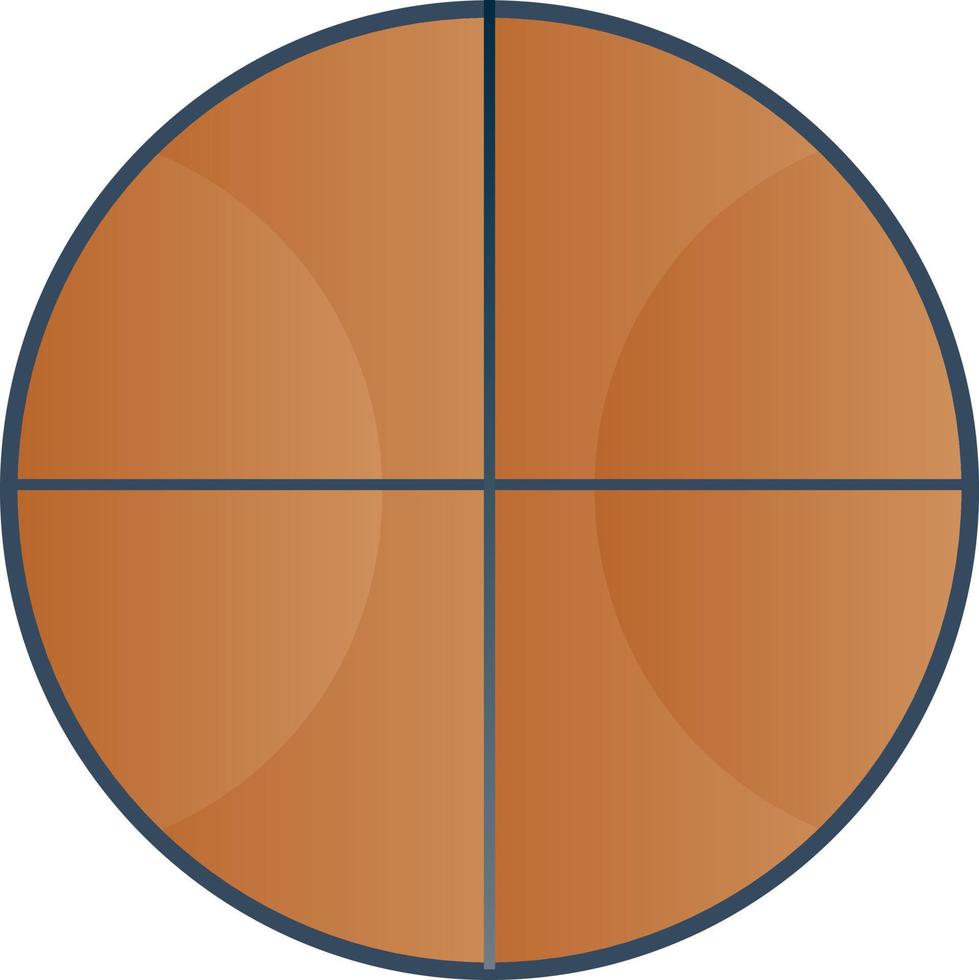 design de ícone de vetor de bola de basquete