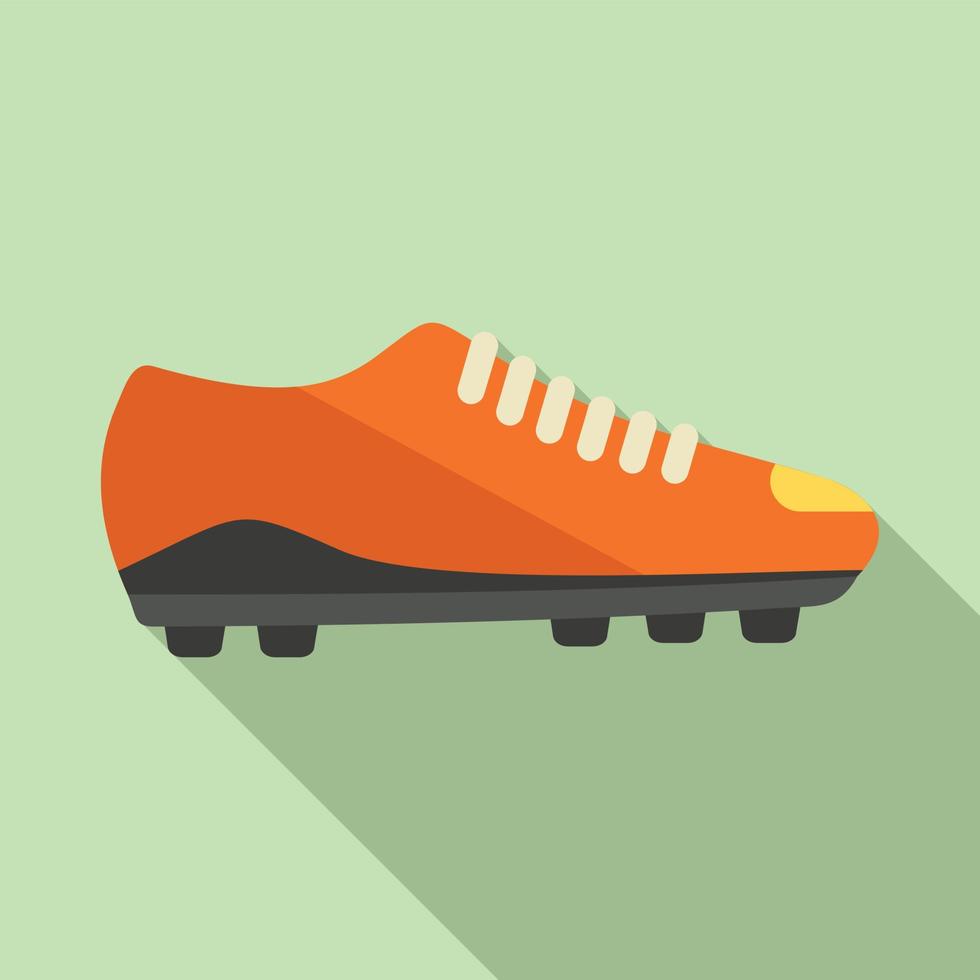 vetor plano de ícone de bota atlética. sapato esporte
