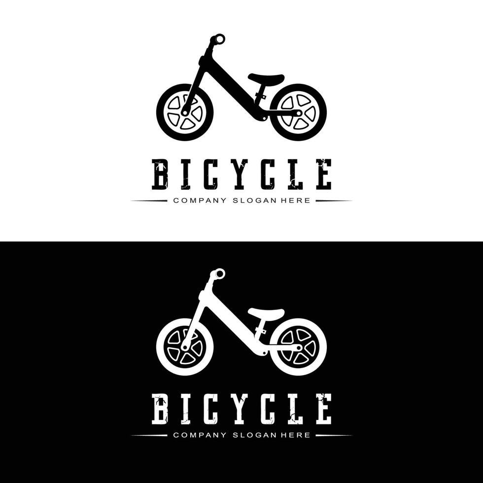 logotipo de bicicleta, vetor de veículo casual, design adequado para lojas de bicicletas, ramos esportivos, bicicletas de montanha e bicicletas infantis