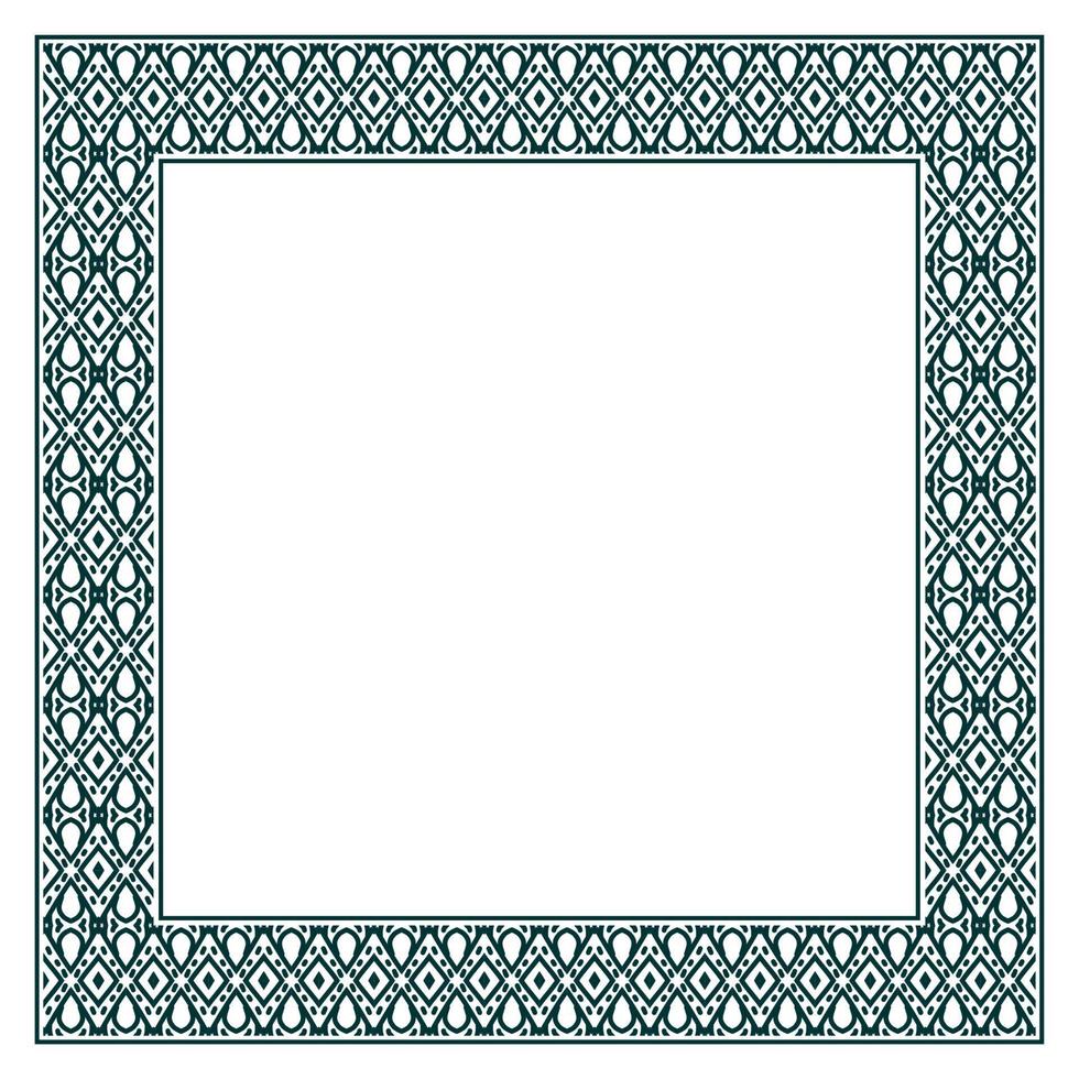 quadro de vetor ornamental vintage. modelo de ilustração vetorial para design