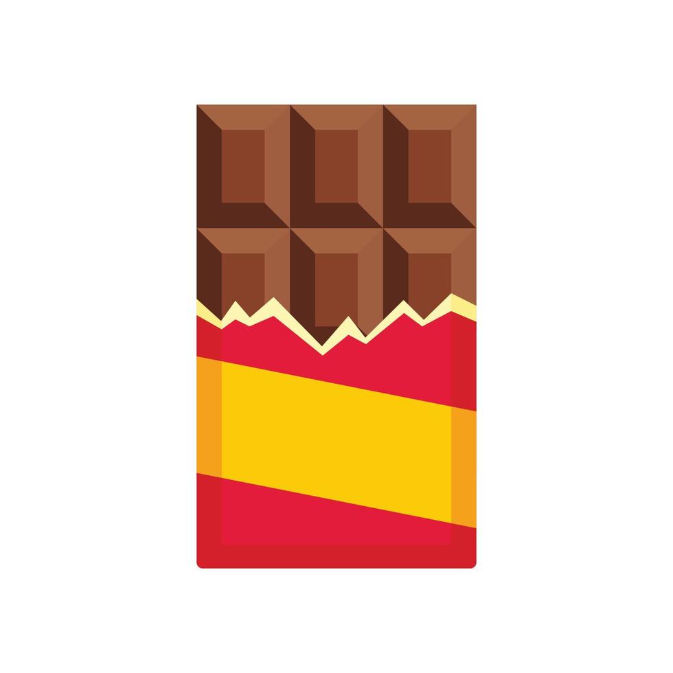 vetor isolado plana de ícone de chocolate suíço
