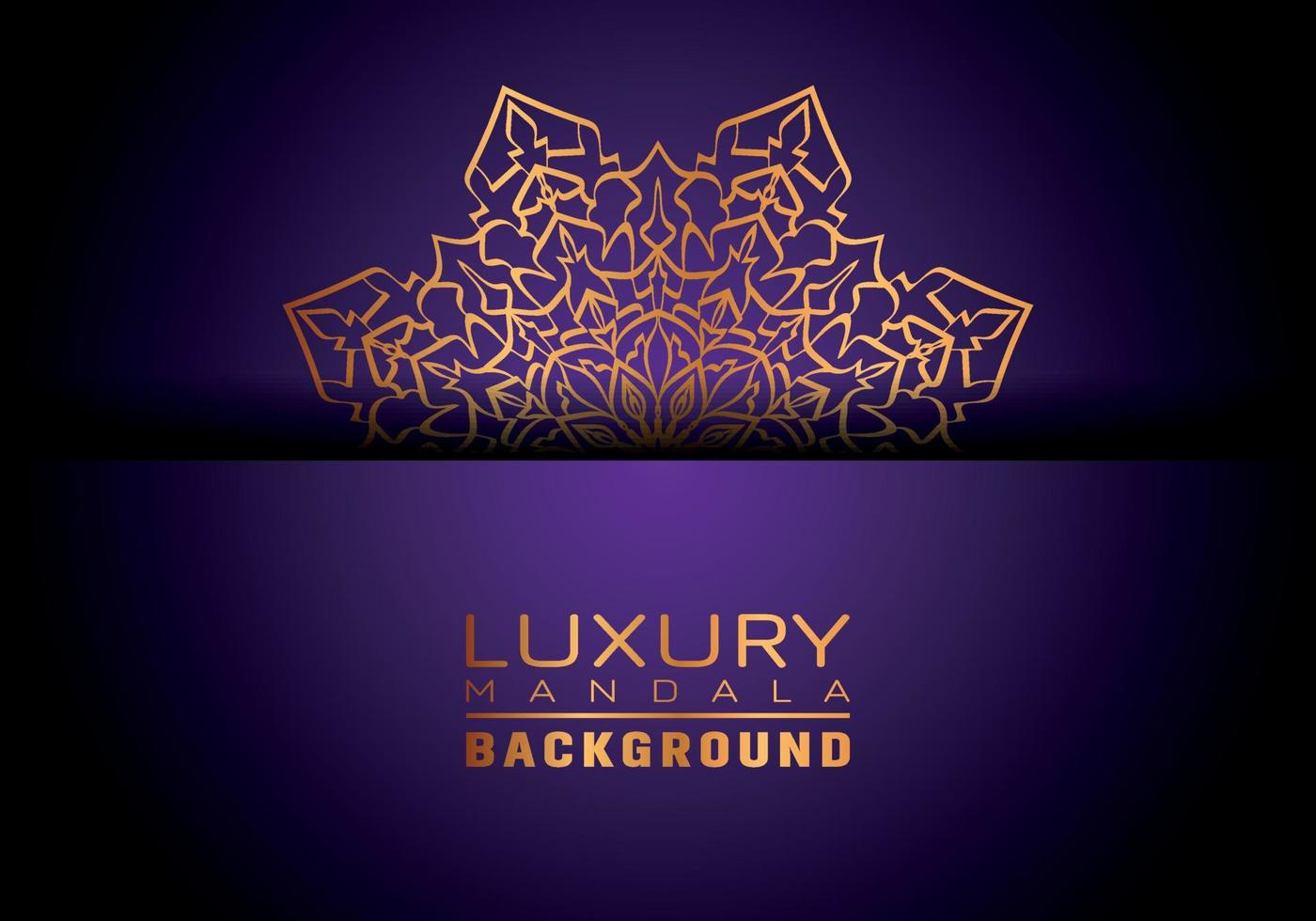 fundo de logotipo mandala ornamental de luxo, estilo arabesco vetor