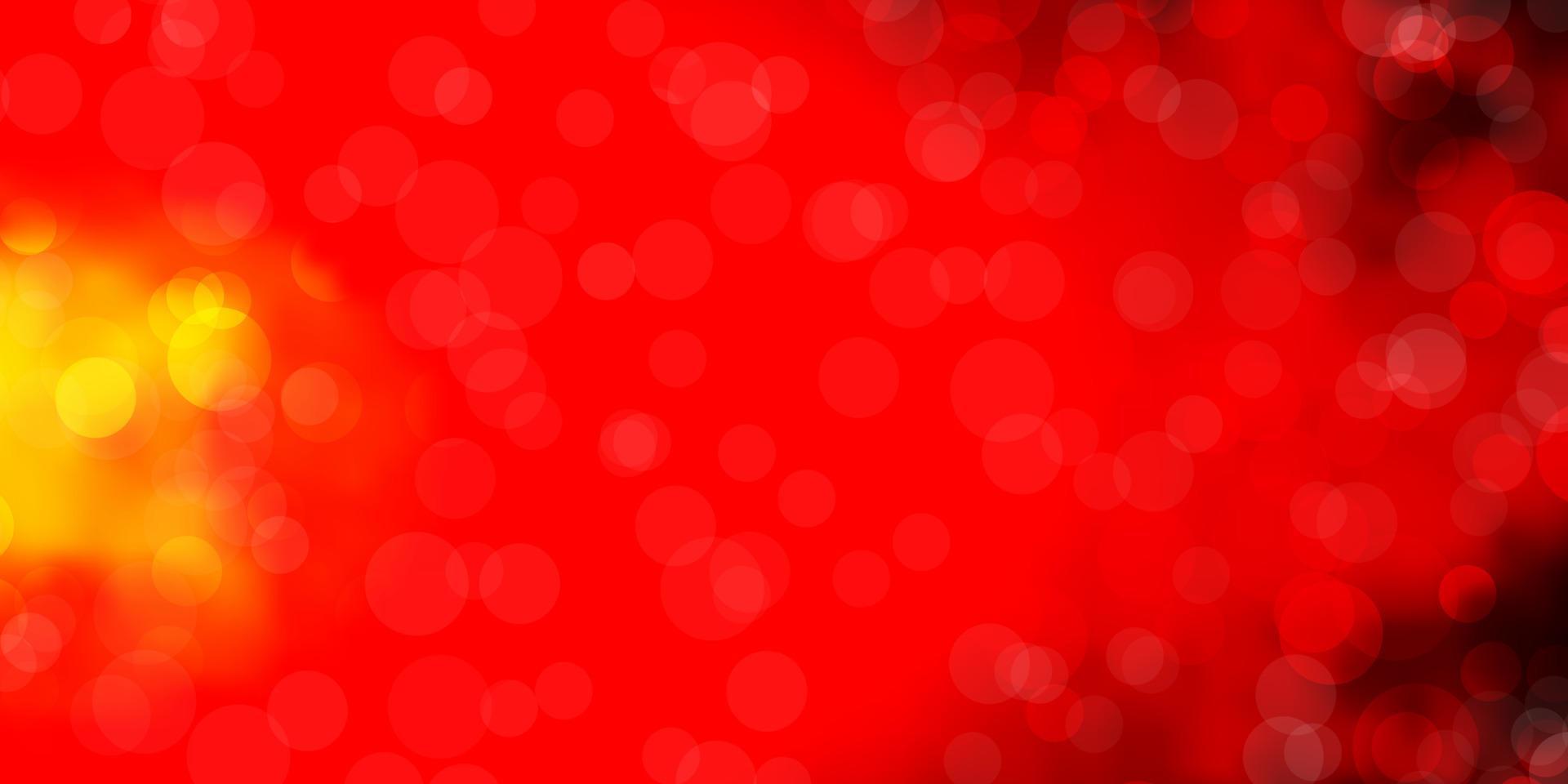 fundo vector vermelho e amarelo escuro com círculos.