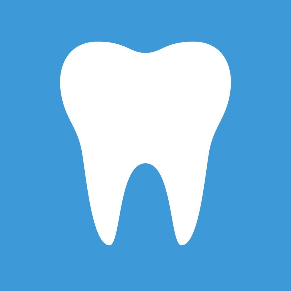 símbolo do ícone do dente isolado, imagem vetorial. vetor