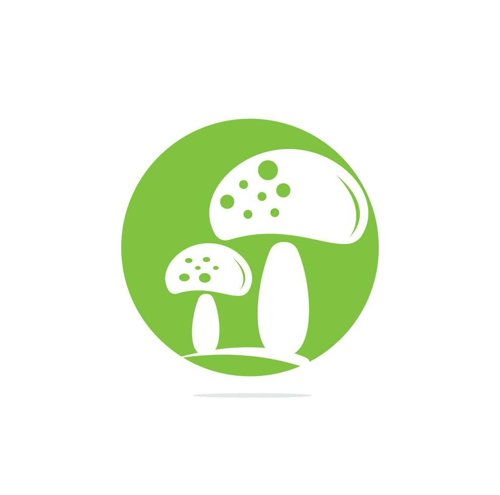 modelo de vetor de logotipo de cogumelo saudável. logotipo de cogumelo.