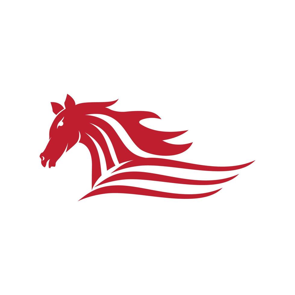 ícone de vetor de modelo de logotipo de cavalo