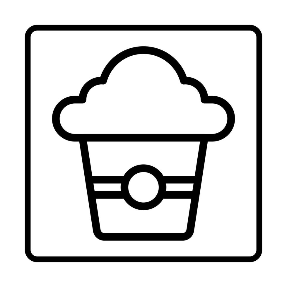 ícone de bolo. ícones de sinal de mídia social. ilustração vetorial isolada para design gráfico e web. vetor